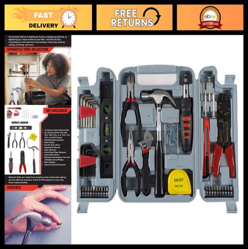130 piece tool set complete - set,